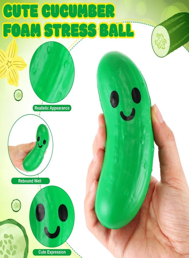Arrowbash 20 Pcs Food Stress Balls Funny Support Stress Balls Squeezable Foam Funny Mexican Festival Gifts for Employee Teacher Team (Pickle) - Image 3